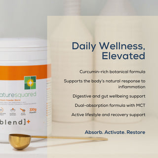 TURMERIC - Curcumin, MCT & Black Pepper BLEND+ - Powder