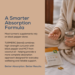 TURMERIC - Curcumin, MCT & Black Pepper BLEND - Capsules